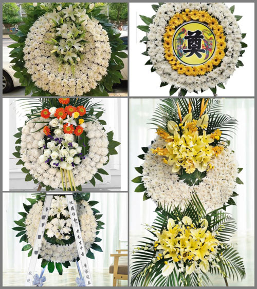 上海崇明区城桥镇运粮村花圈速递